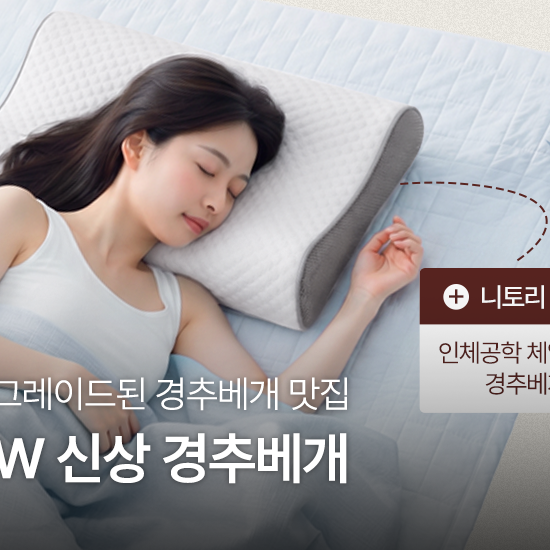 더 편안한 숙면을 위한 | 26AW 신상 경추 베개