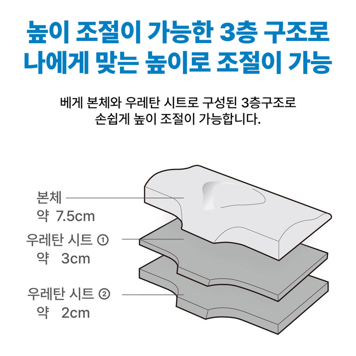 옆으로 편하게 자는 베개 내추럴 핏2 KR