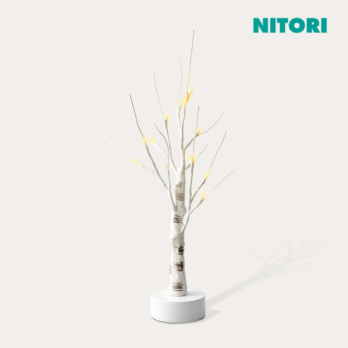 니토리 크리스마스 테이블 트리 LED 자작나무