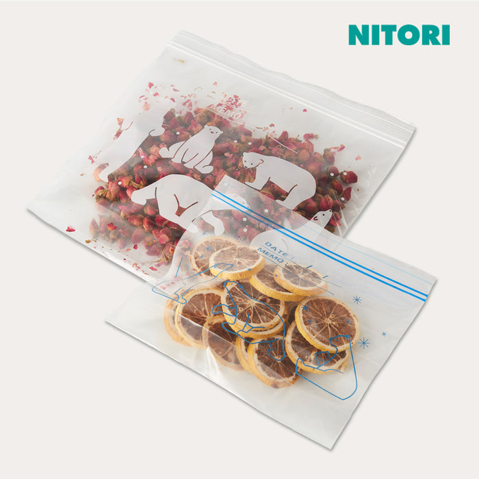 니토리 2중 스탠드형 지퍼백 (M,L)