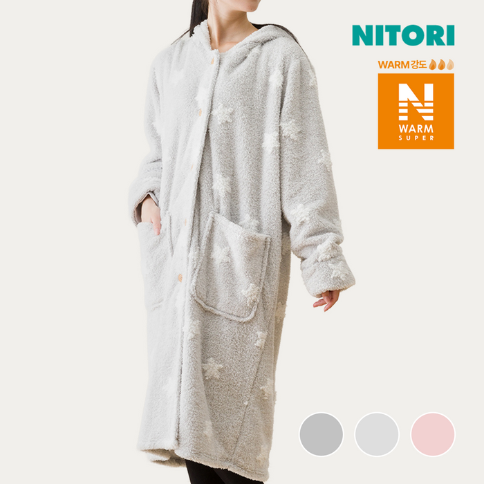 니토리 N-SP웜 미들 후드가운