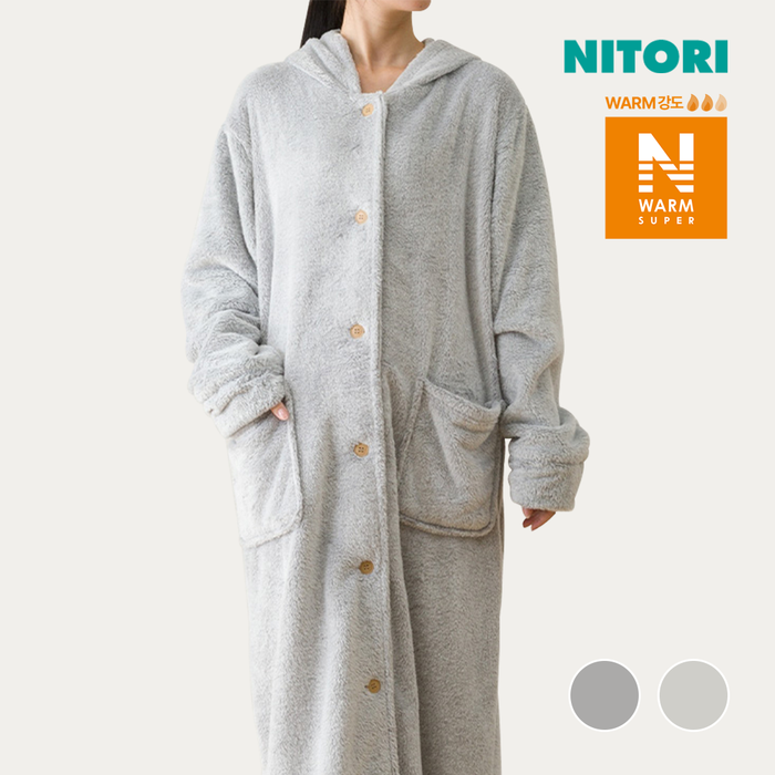 니토리 N-SP웜 롱 후드가운 (L)