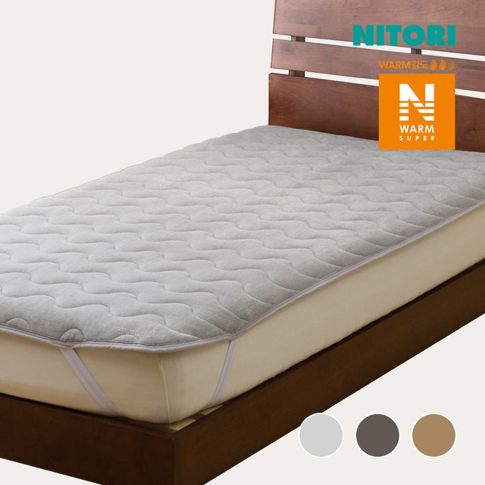 니토리 N-SP웜 고정형 리버시블 침대패드 (S)