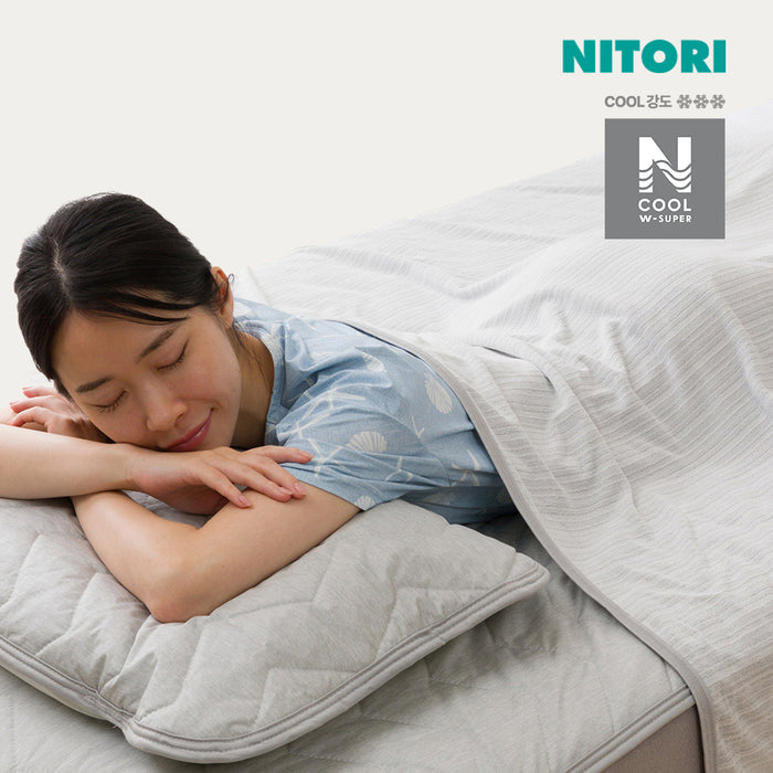 니토리 N-WSP쿨 양면 담요 (D)