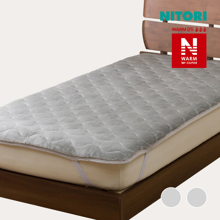 니토리 N-WSP웜 고정형 리버시블 침대패드 (D)