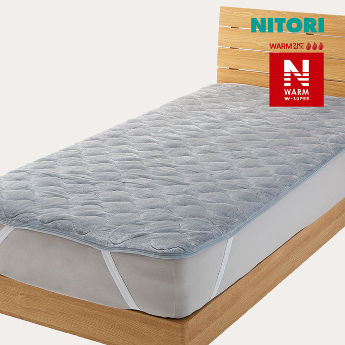 니토리 N-WSP웜 고정형 리버시블 침대패드 (Q)