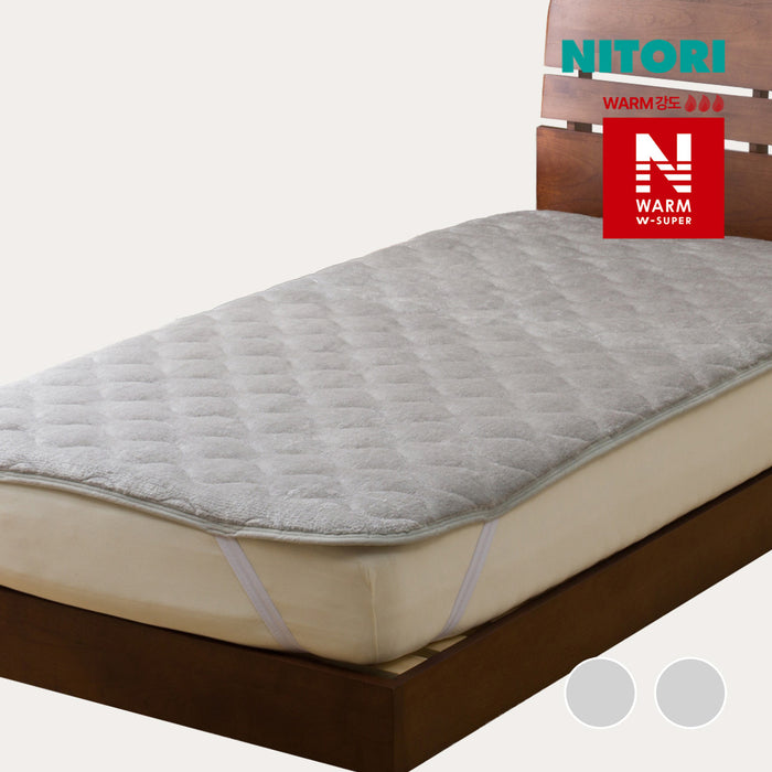 니토리 N-WSP웜 고정형 리버시블 침대패드 (S)