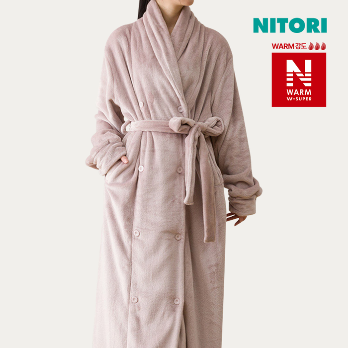 니토리 N-WSP웜 롱 가운 (S)