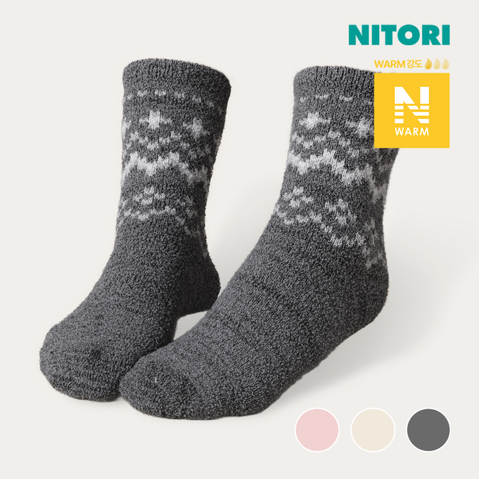 니토리 N-웜 니트양말 M 2p 세트 (3컬러)