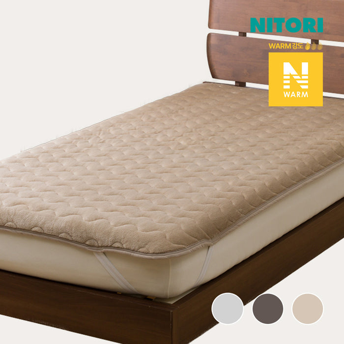 니토리 N-웜 고정형 리버시블 침대패드 (S)
