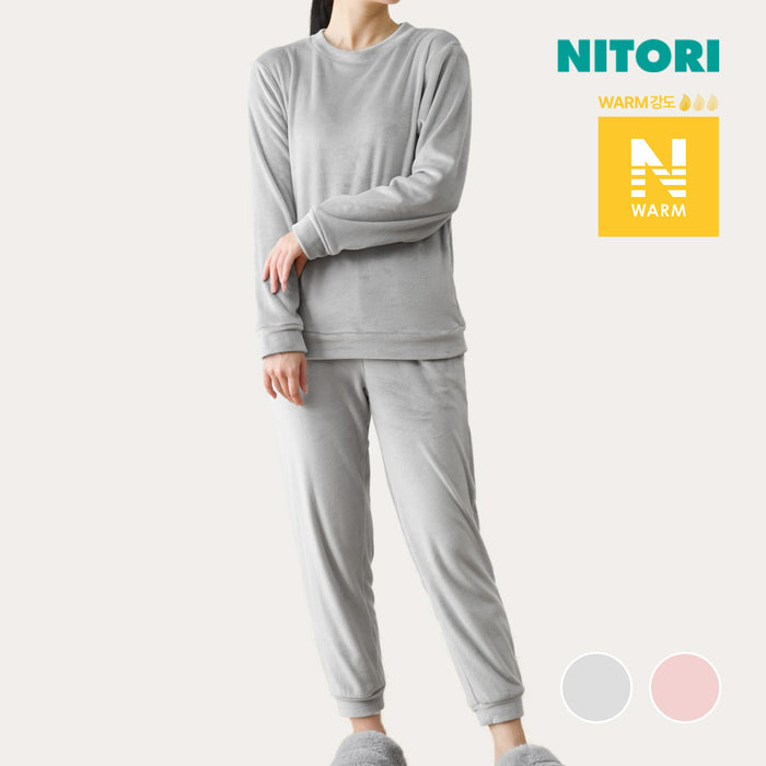 니토리 N-웜 여성 룸웨어 세트 (2컬러)