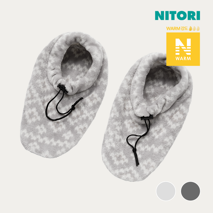 니토리 N-웜 실내 고정형 덧신 (2컬러)