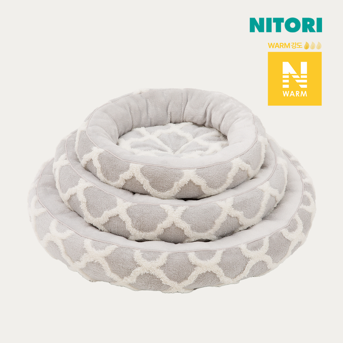 니토리 N-웜 반려동물 원형 패드 (S,M,L)