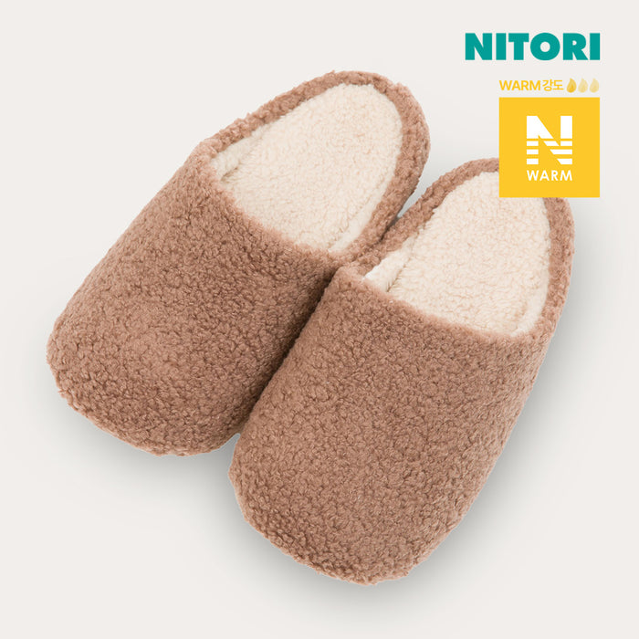 니토리 N-웜 브라운 룸슈즈 (M,L)