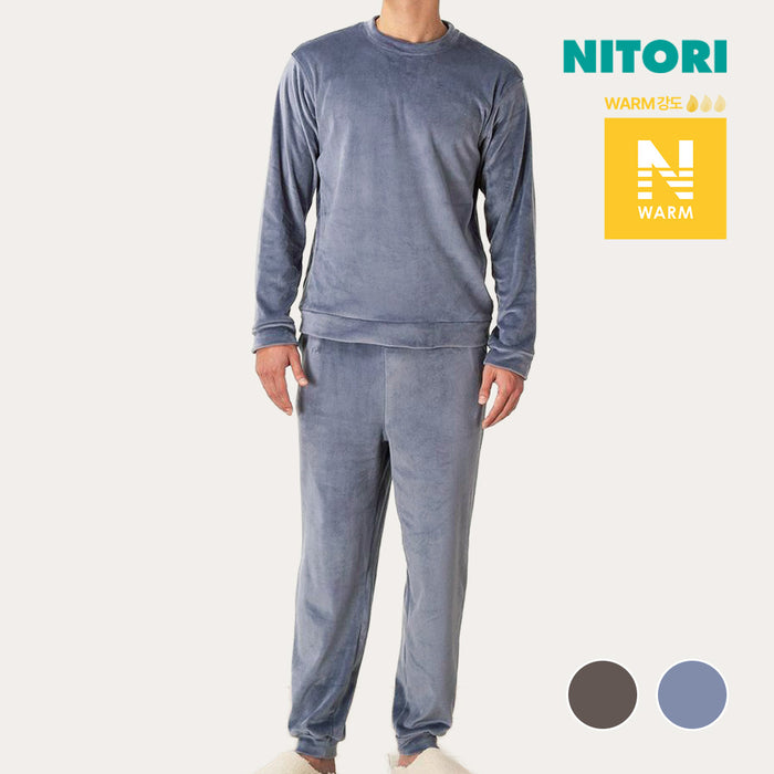 니토리 N-웜 남성 룸웨어 세트 (2컬러)