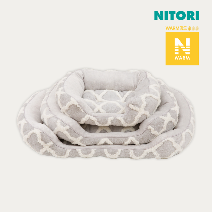 니토리 N-웜 반려동물 사각 패드 (S, L)