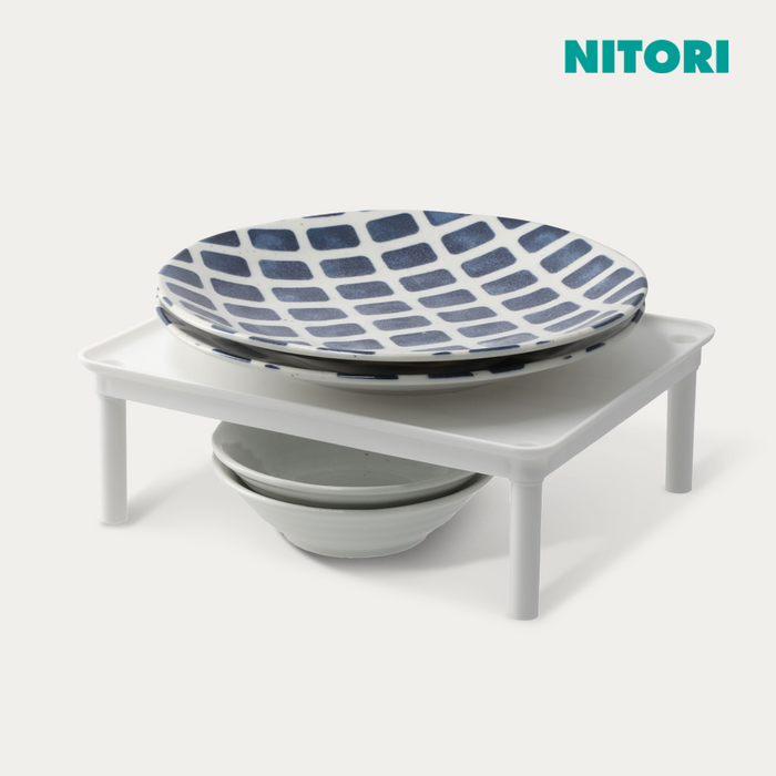 니토리 2단 접시 선반 블랑