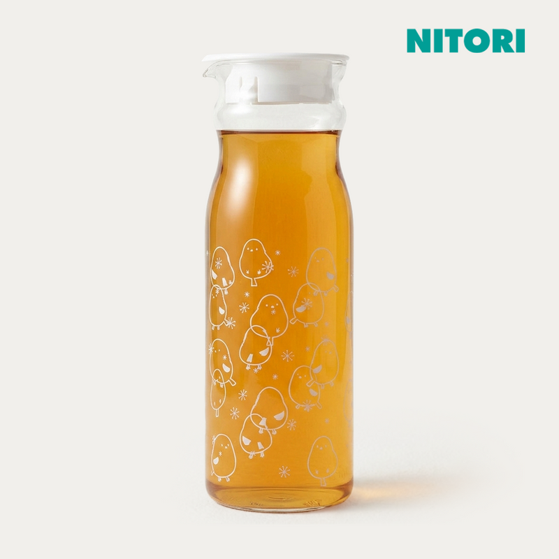 니토리 오목눈이 내열 유리 물병 (1.2L)