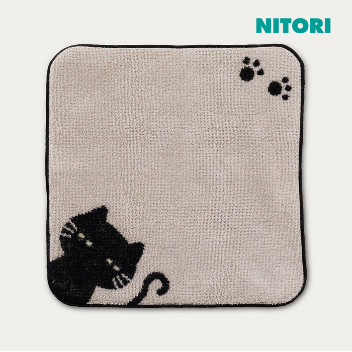 니토리 검은고양이 핸드타월