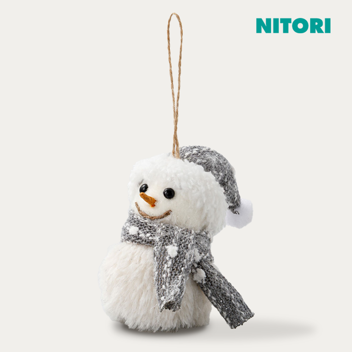 니토리 크리스마스 트리 오너먼트 모자 쓴 눈사람 1p