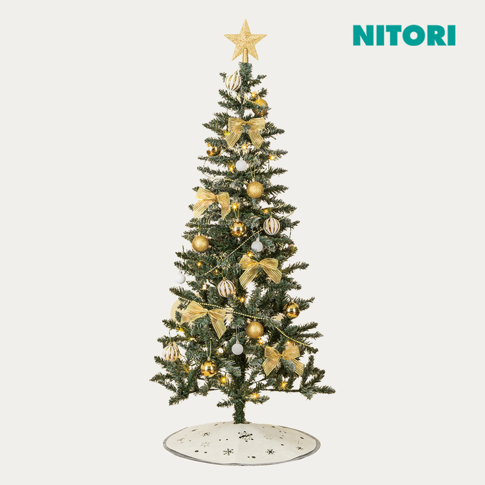니토리 크리스마스 데코레이션 스노우 트리 세트 (90,120,150)