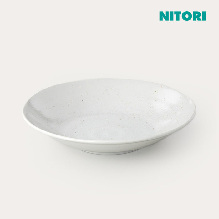 니토리 초경량 카루에클레 시로카라츠 원형 딥플레이트