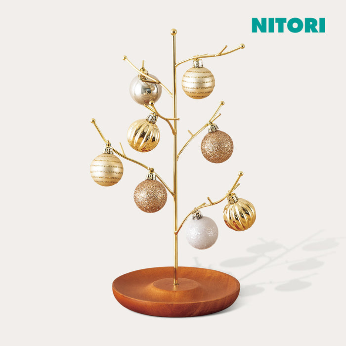 니토리 크리스마스 장식 골드 와이어 트리 (L)