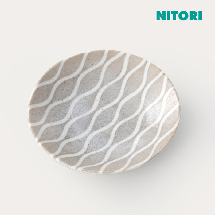 니토리 초경량 카루에클레 타테와쿠 원형 접시(S)