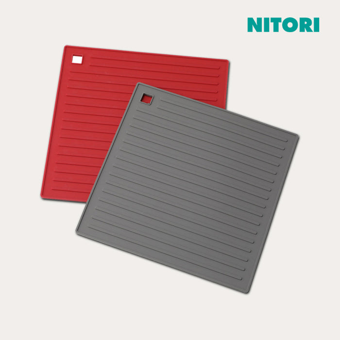 니토리 사각 실리콘 냄비 받침