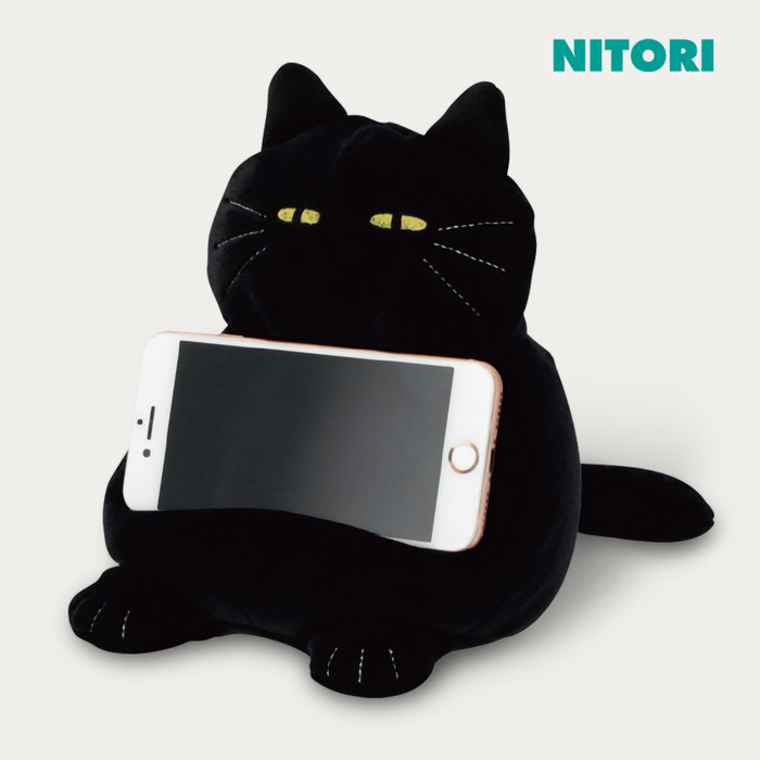 니토리 스마트폰 쿠션 거치대 고양이