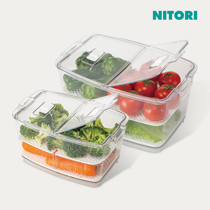 니토리 프레쉬 야채 보관 용기 (M,L)