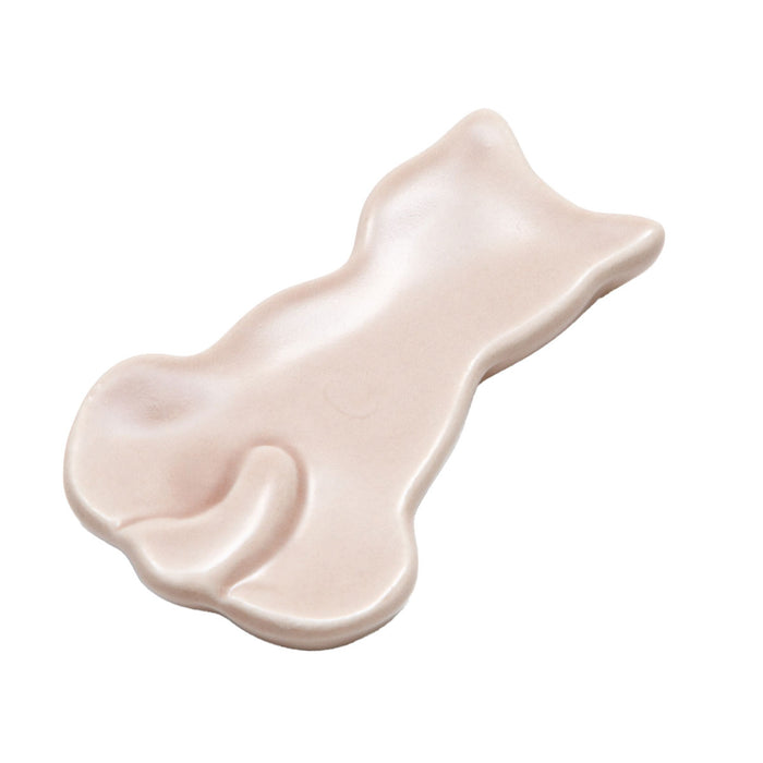 니토리 자기 수저받침대 고양이