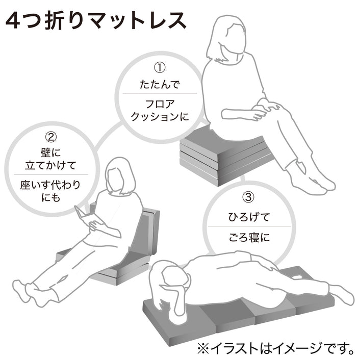 4단접이 매트리스 LN