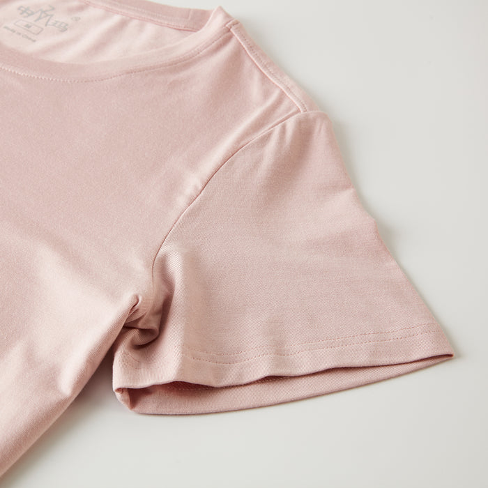 여성 모달 코튼 U넥 반팔 티셔츠