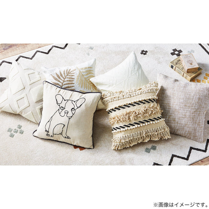 쿠션커버 나뭇잎 무늬 EL001