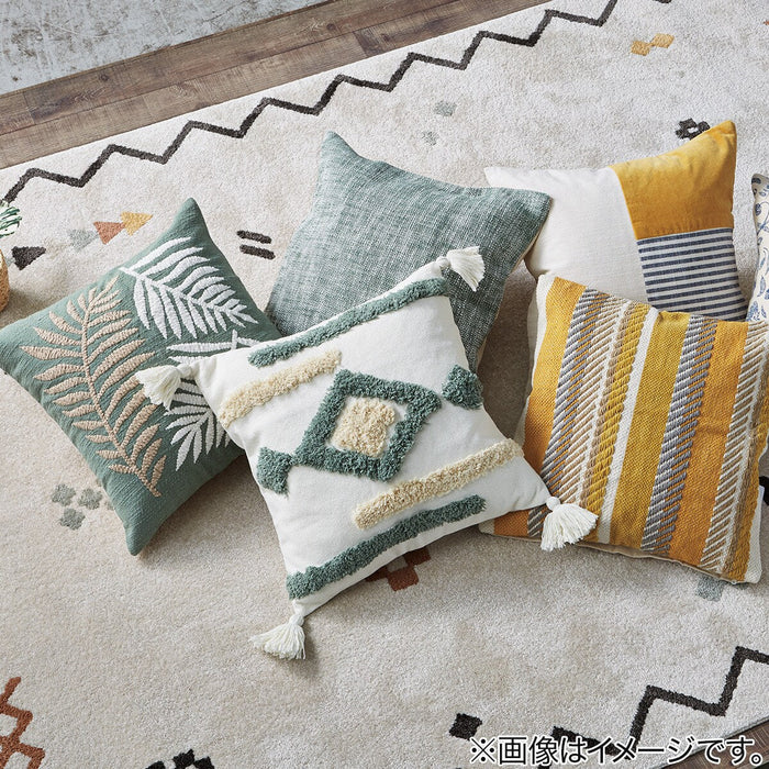 쿠션커버 나뭇잎 무늬 EL001