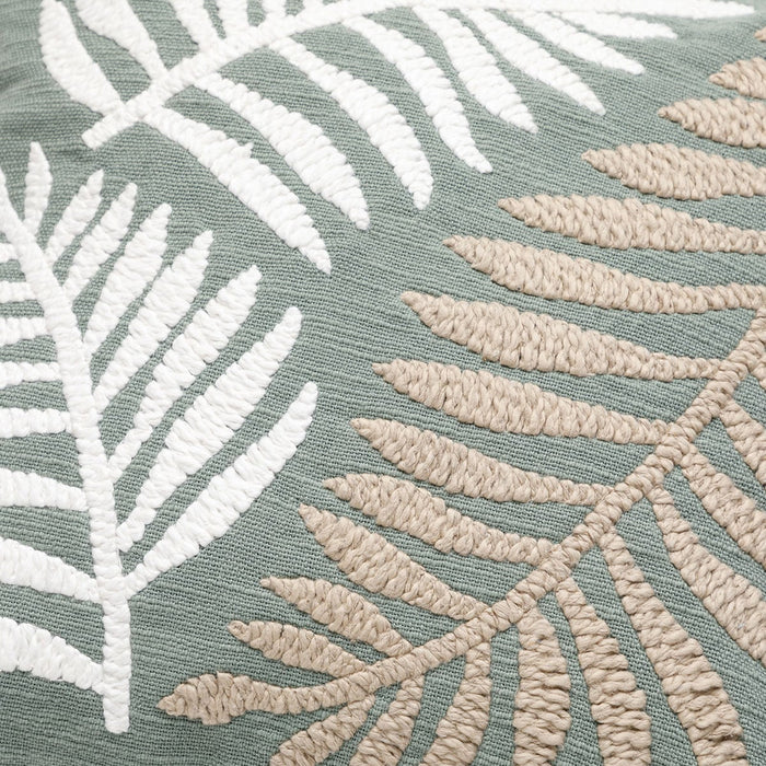 쿠션커버 나뭇잎 무늬 EL001