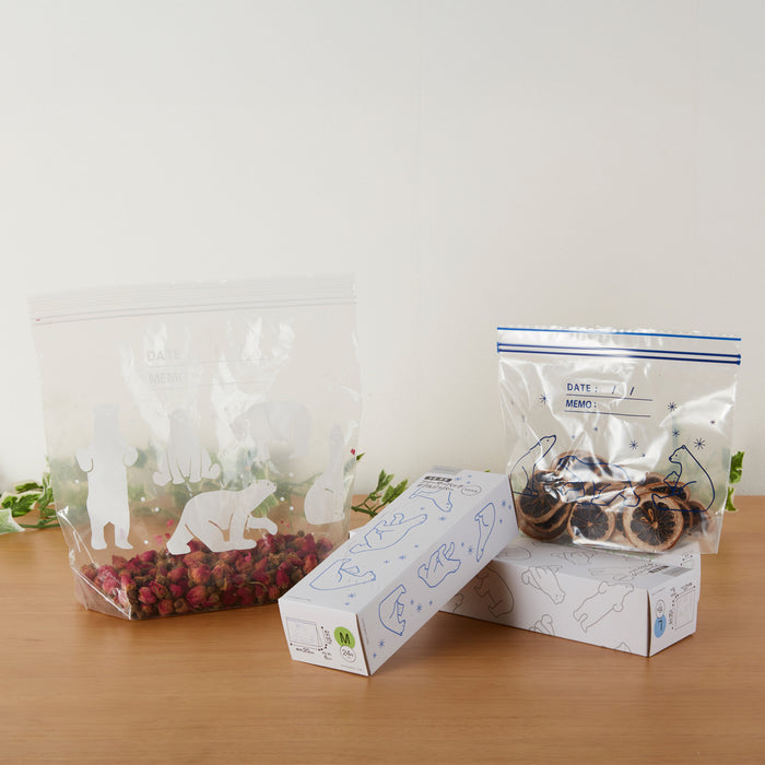 니토리 2중 스탠드형 지퍼백 (M,L)