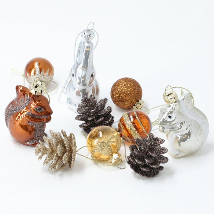 니토리 크리스마스 트리 오너먼트 다람쥐 10p