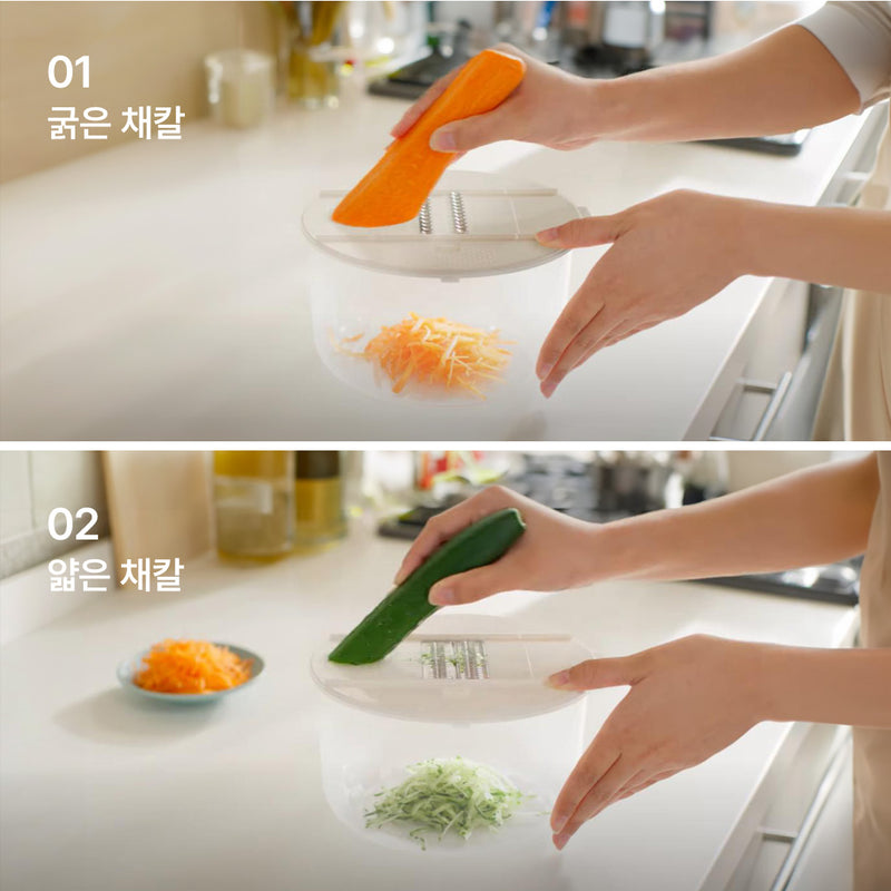 니토리 다용도(10가지) 야채탈수기+채칼 세트