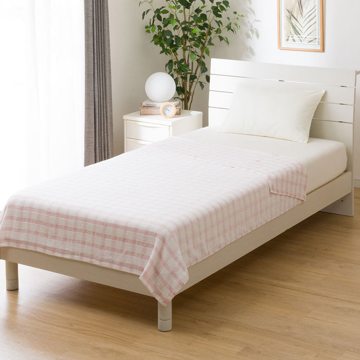 니토리 순면 타올 체크 블랭킷 (D)