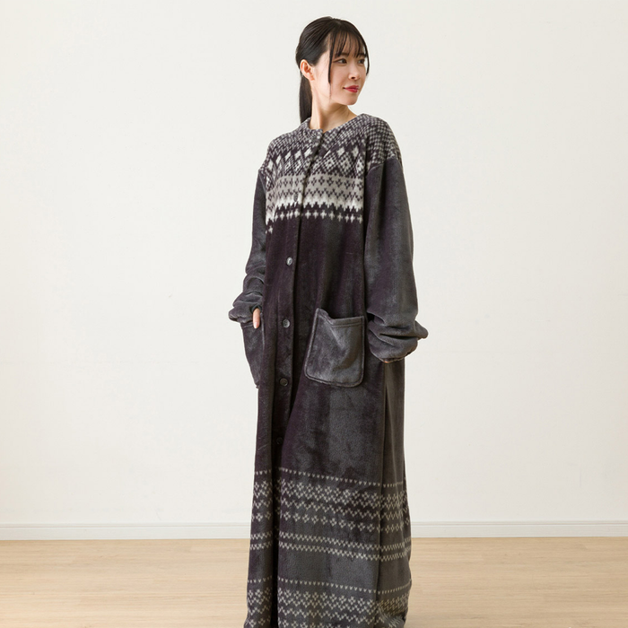 니토리 N-웜 라운드 롱 가운 (L)