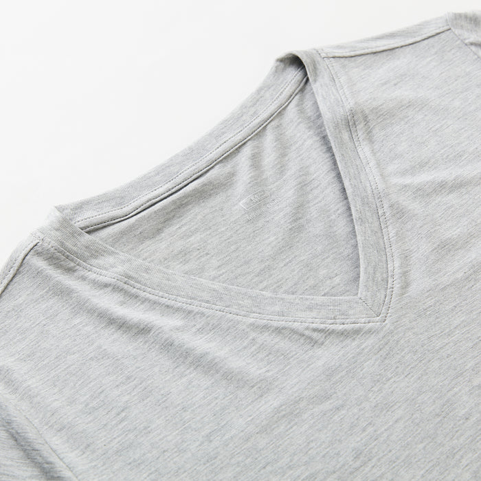 여성 모달 V넥 반팔 티셔츠