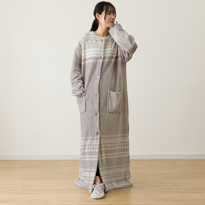 니토리 N-웜 라운드 롱 가운 (M)