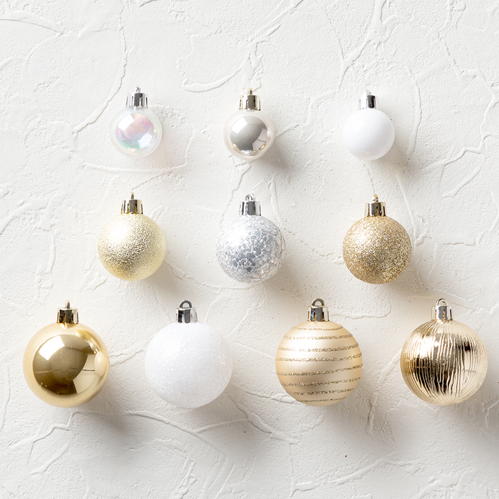 니토리 크리스마스 오너먼트 볼 세트10P
