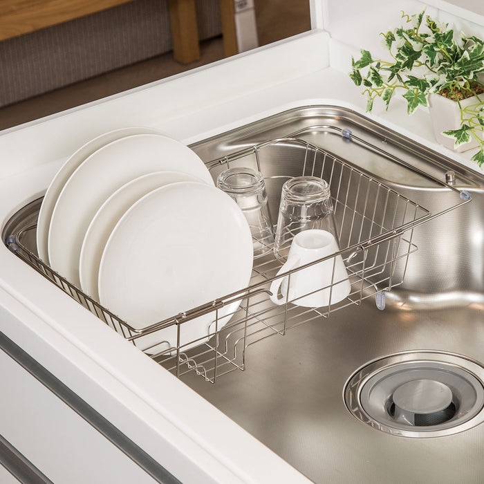 니토리 스테인리스 슬라이드 식기 건조바구니 (M,L)