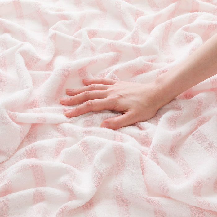 니토리 순면 타올 체크 블랭킷 (D)