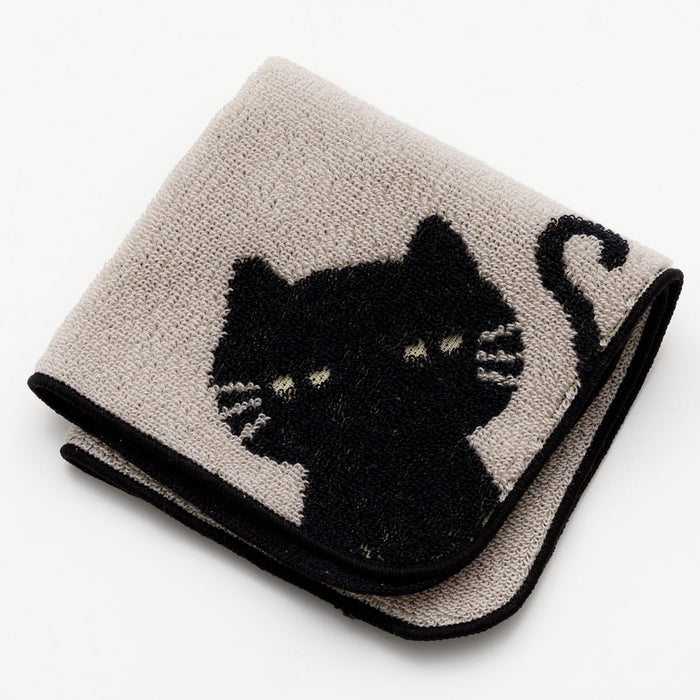 니토리 검은고양이 핸드타월