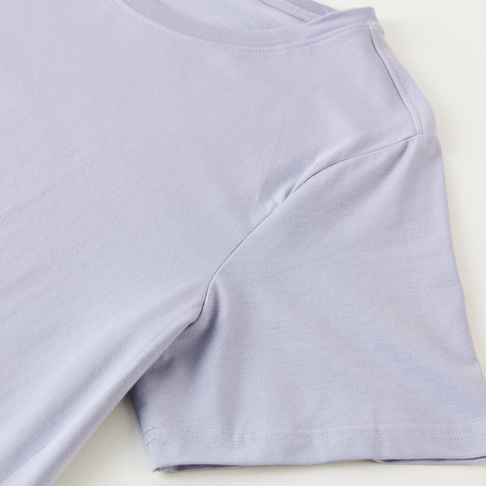 여성 모달 코튼 U넥 반팔 티셔츠