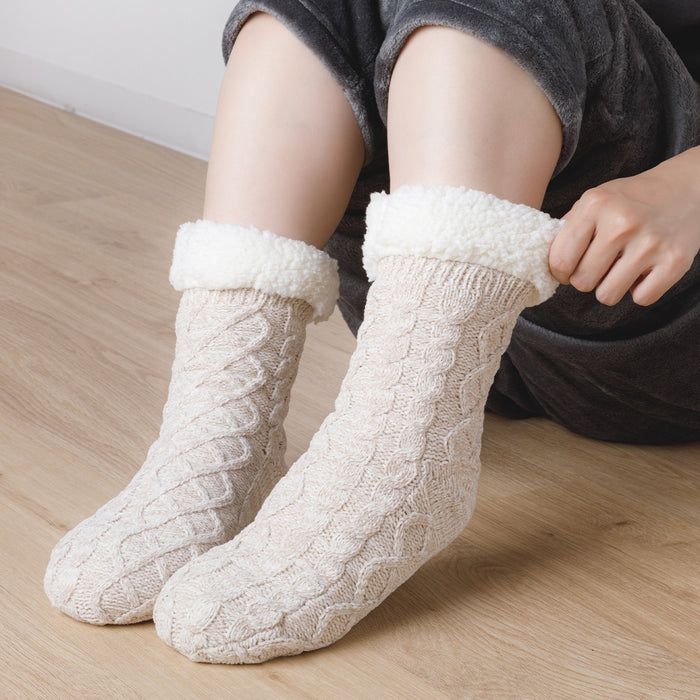 니토리 N-웜 보아 수면양말 M (4컬러)